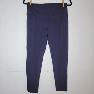 Zyia Active Purple High Rise Leggings Youth 14-16 Pockets Athletic